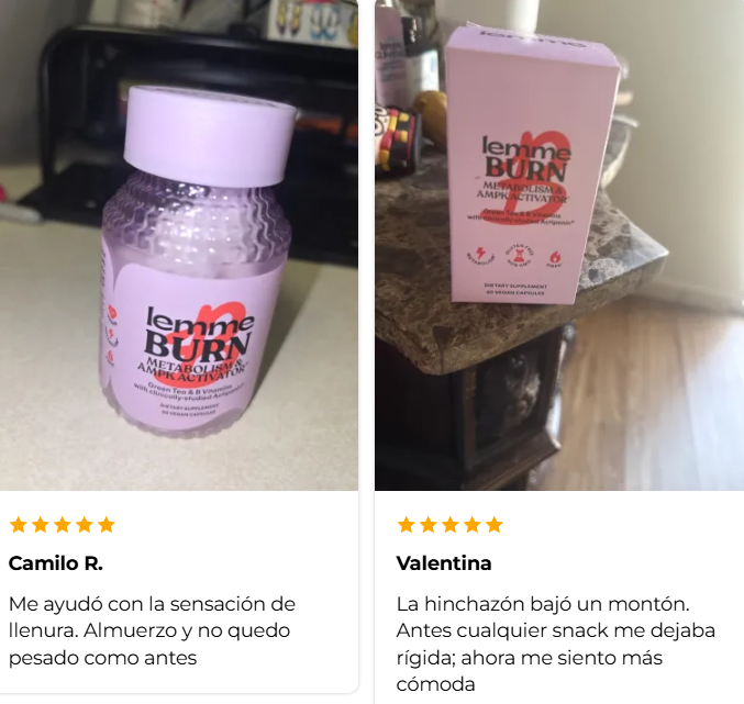 Lemme Burn (ORIGINAL) - Quemador de grasa - Despierta tu AMPK natural y dile adiós a la grasa abdominal