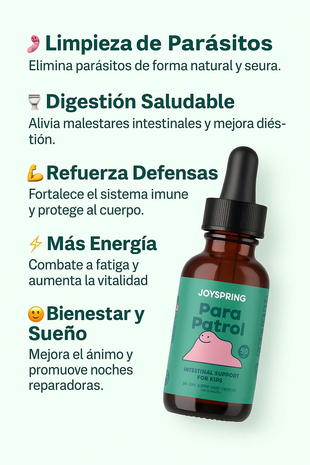 PARA PATROL -  desparasitante infantil 🇺🇸 ENVIO GRATIS!!